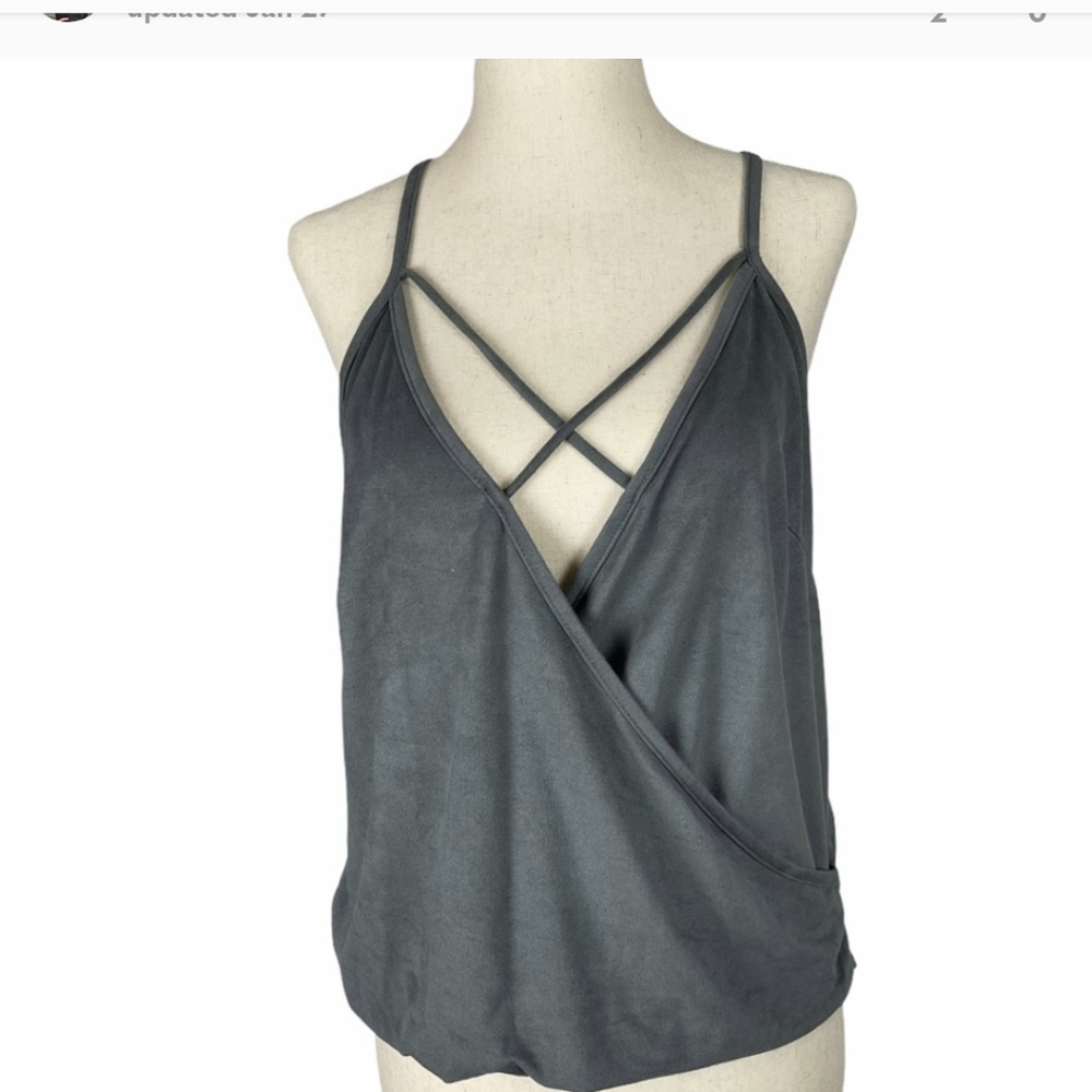 Charlotte Russe Gray Tank Top